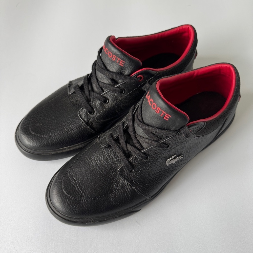 Lacoste Bayliss Vulc Black Leather Sneakers - Picture 2 of 8
